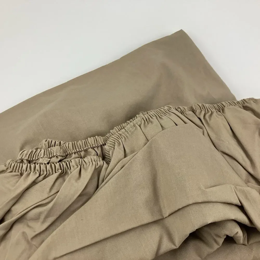 Fitted Sheet Size Twin Beige Tan Mainstays